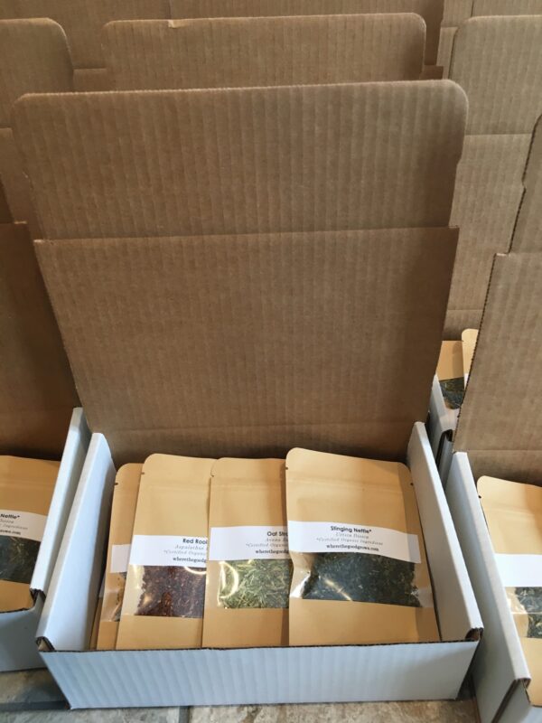 Online Herbal Tea Tasting Kit Mailed to Your Home